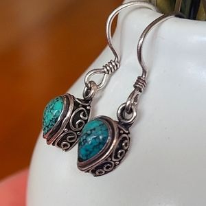 Sterling Silver Turquoise Earrings